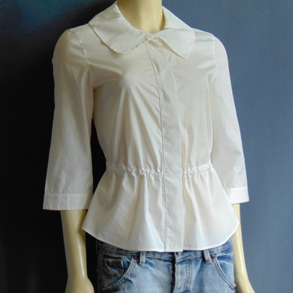 Akris Punto Tops - Akris Punto Drawstring Shirt Blouse 6